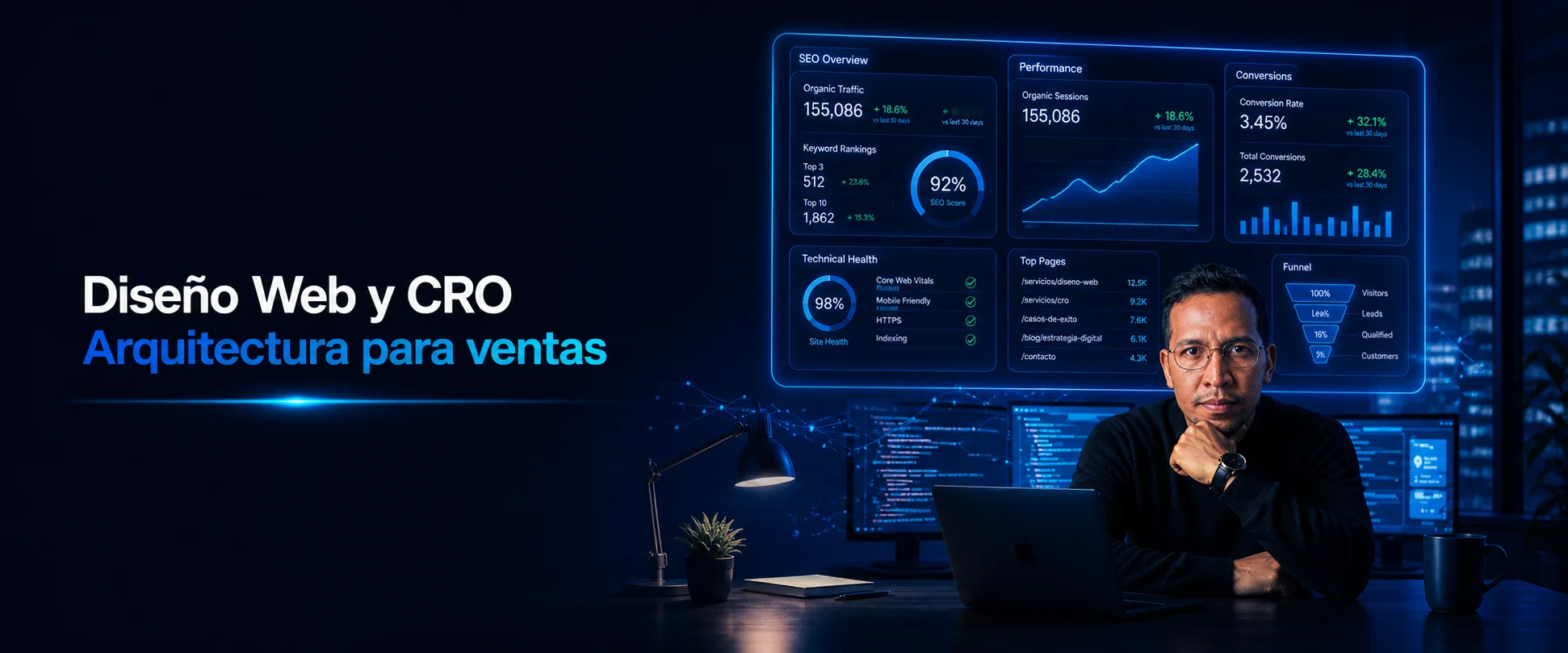 Diseño web y CRO optimizado para conversión de clientes en Ecuador